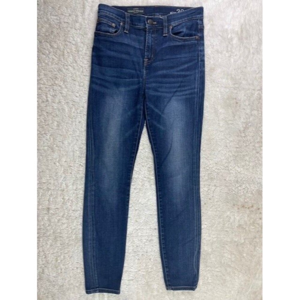 J Crew Lookout High Rise Size 26 Womens Jeans Stretch Dark Wash Skinny